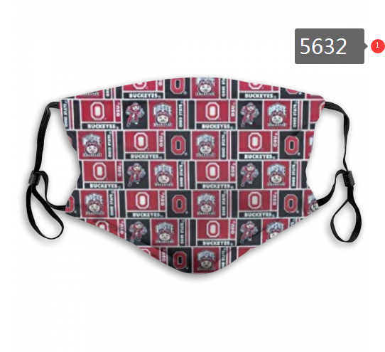 2020 NCAA Ohio State Buckeyes #8 Dust mask with filter->ncaa dust mask->Sports Accessory